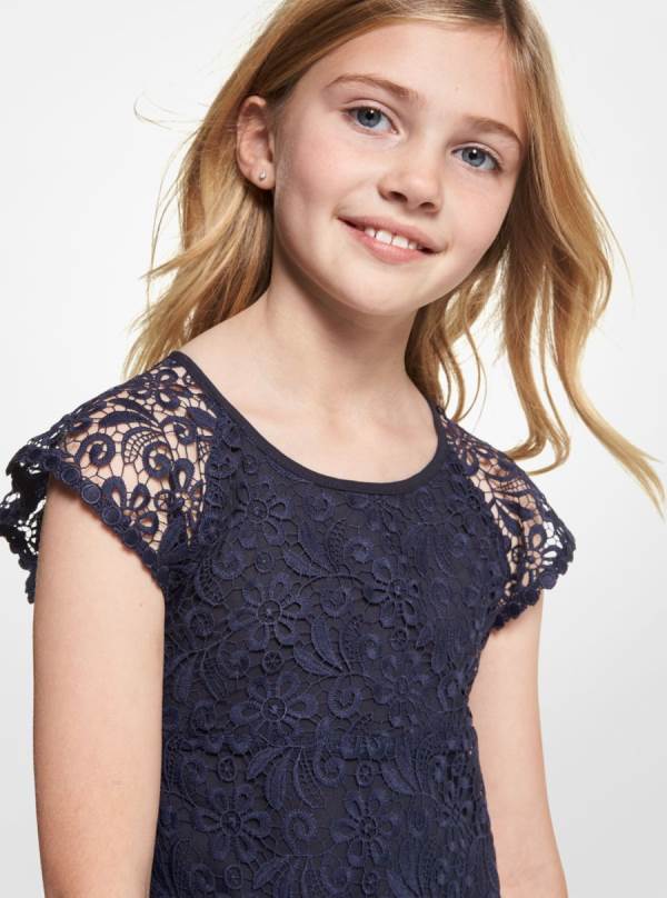 Detske Saty Michael Kors Girls Floral Lace Námornícka Modrá - Oblecenie Michael Kors Outlet | OHFPX-3480